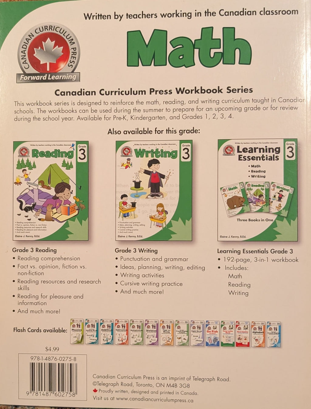 Grade 3 Canadian Curriculum workbook