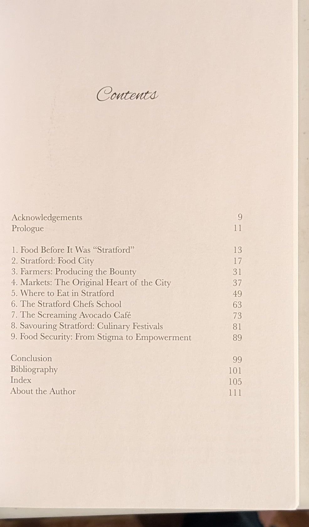 Stratford Food: An Edible History