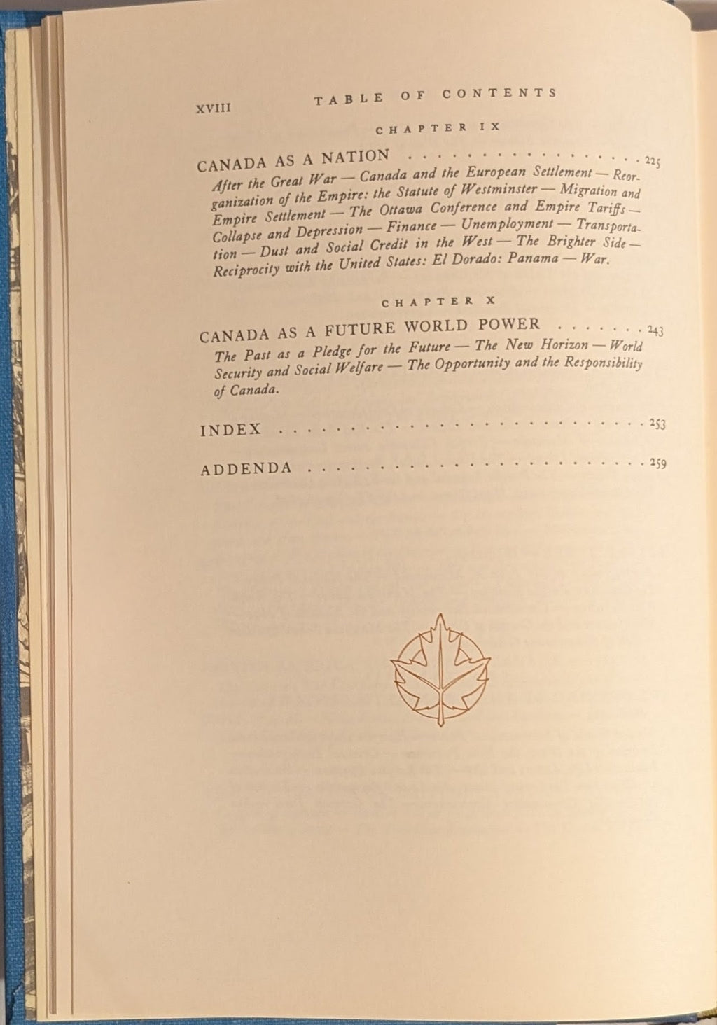 Canada: The Foundations of Its Future