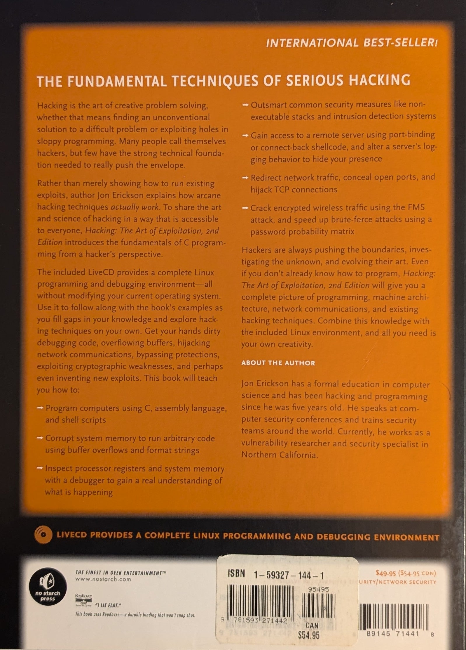 Hacking: The Art of Exploitation (2nd Edition)