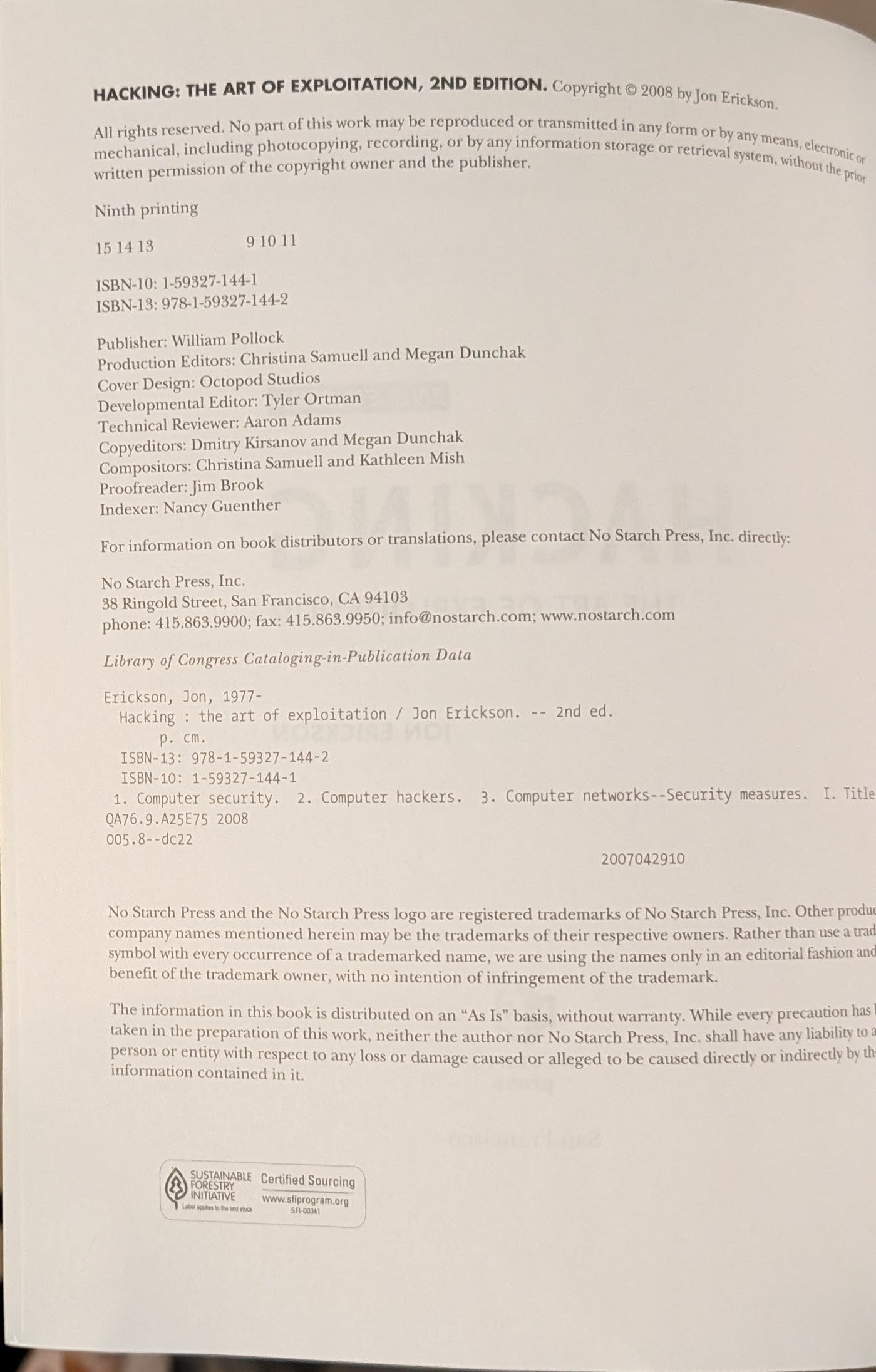 Hacking: The Art of Exploitation (2nd Edition)