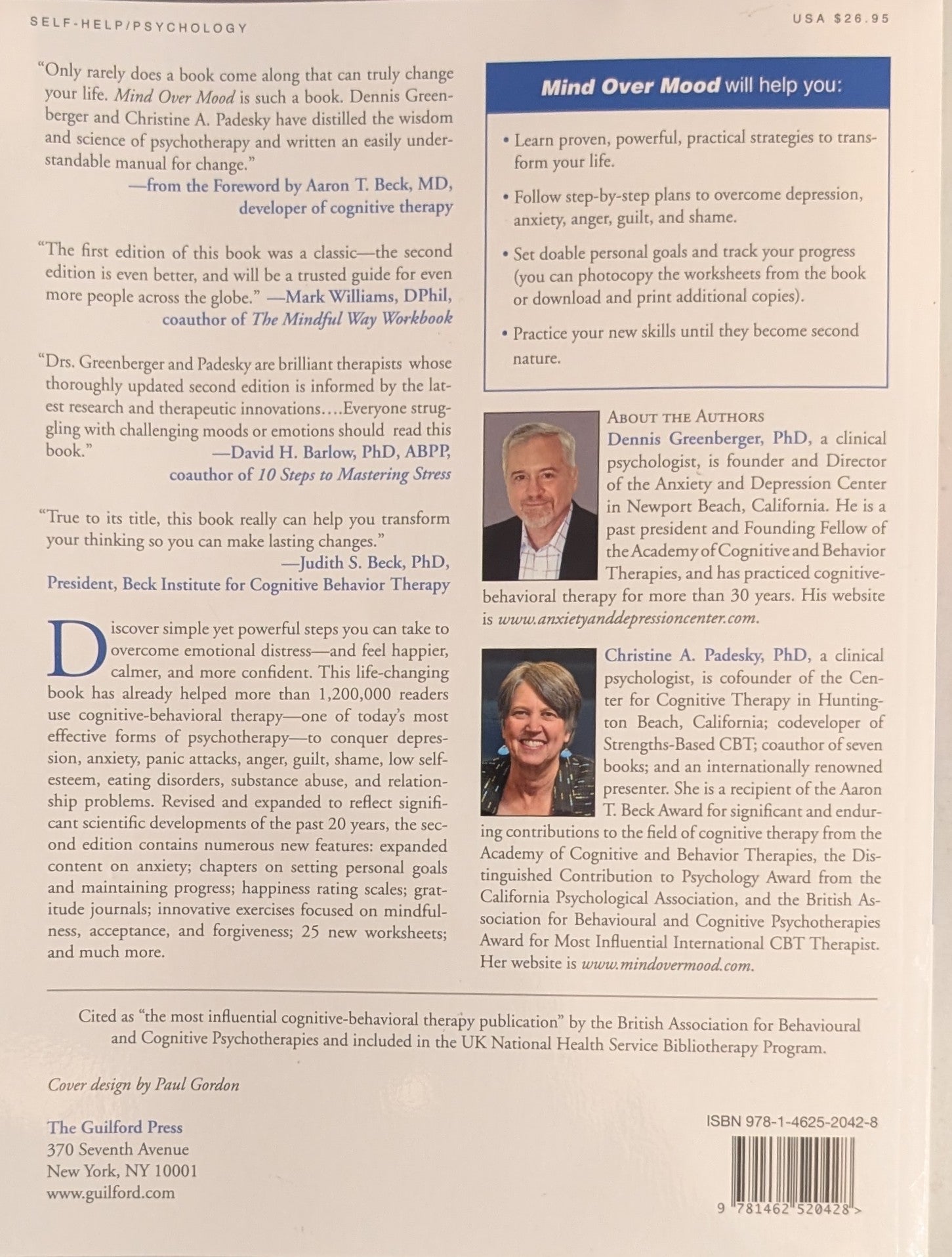 Mind Over Mood (Second Edition)