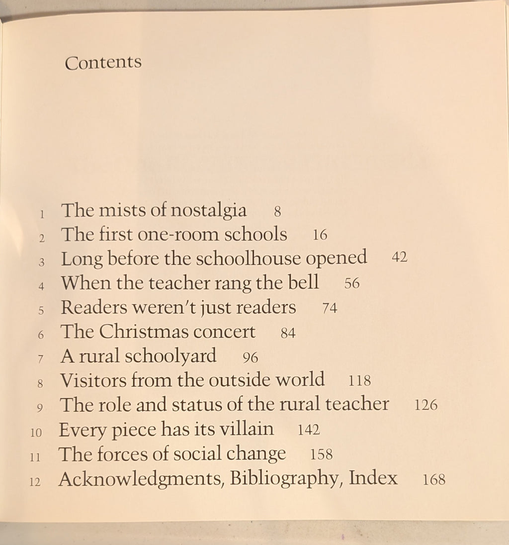 The One-Room School in Canada