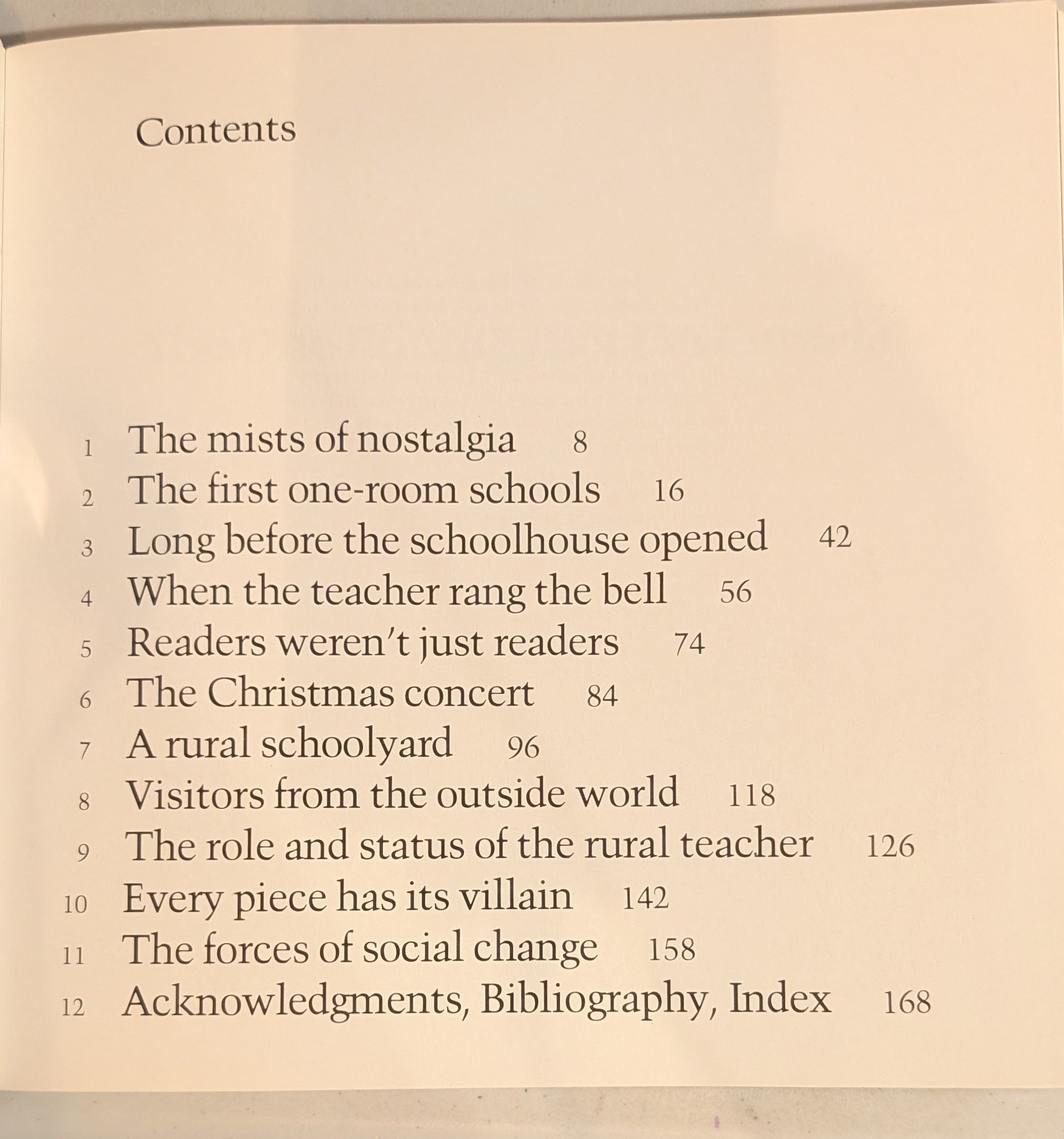 The One-Room School in Canada