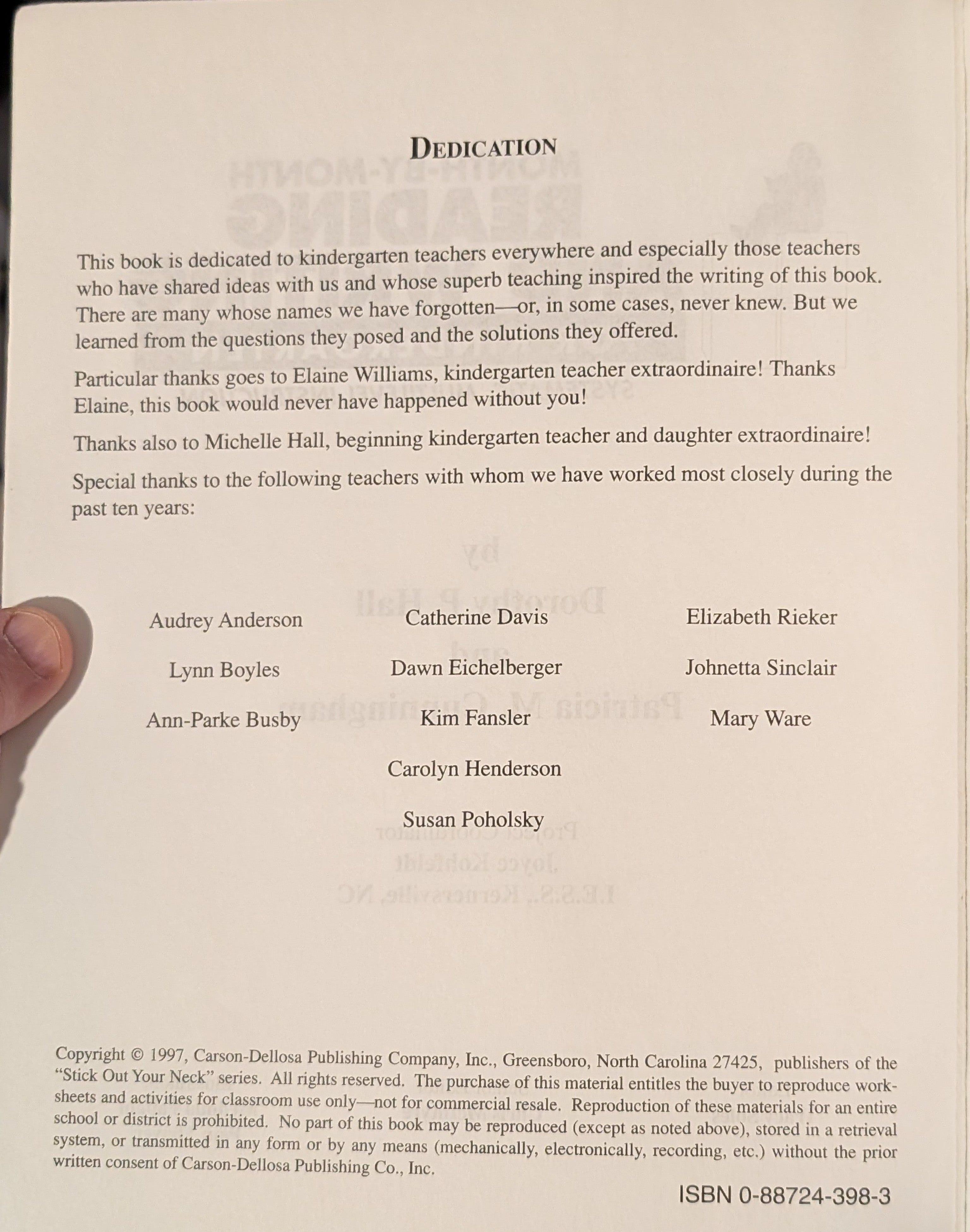 Month-by-Month Reading and Writing for Kindergarten