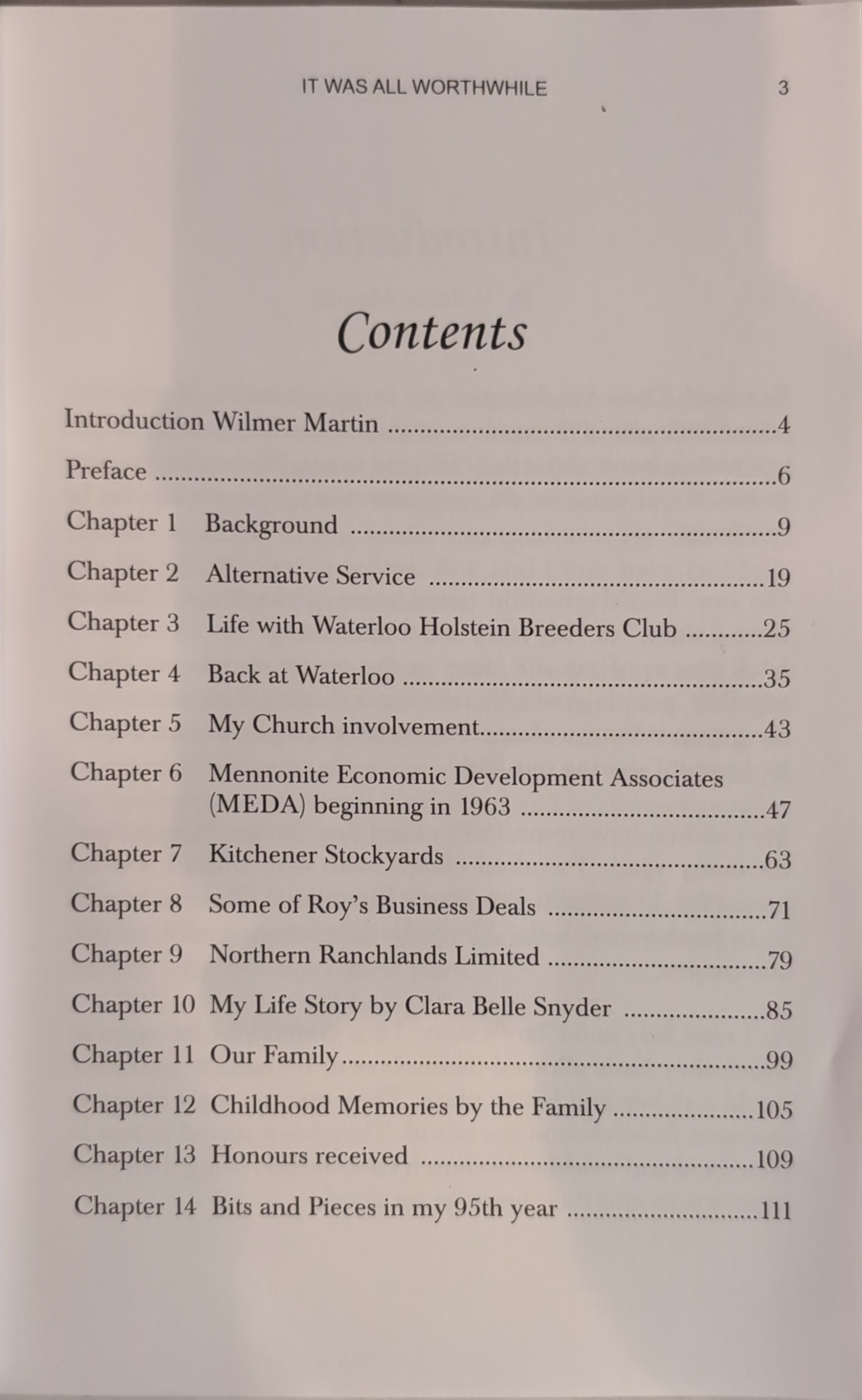 It Was All Worthwhile: The Life and Times of Roy and Clara Snyder