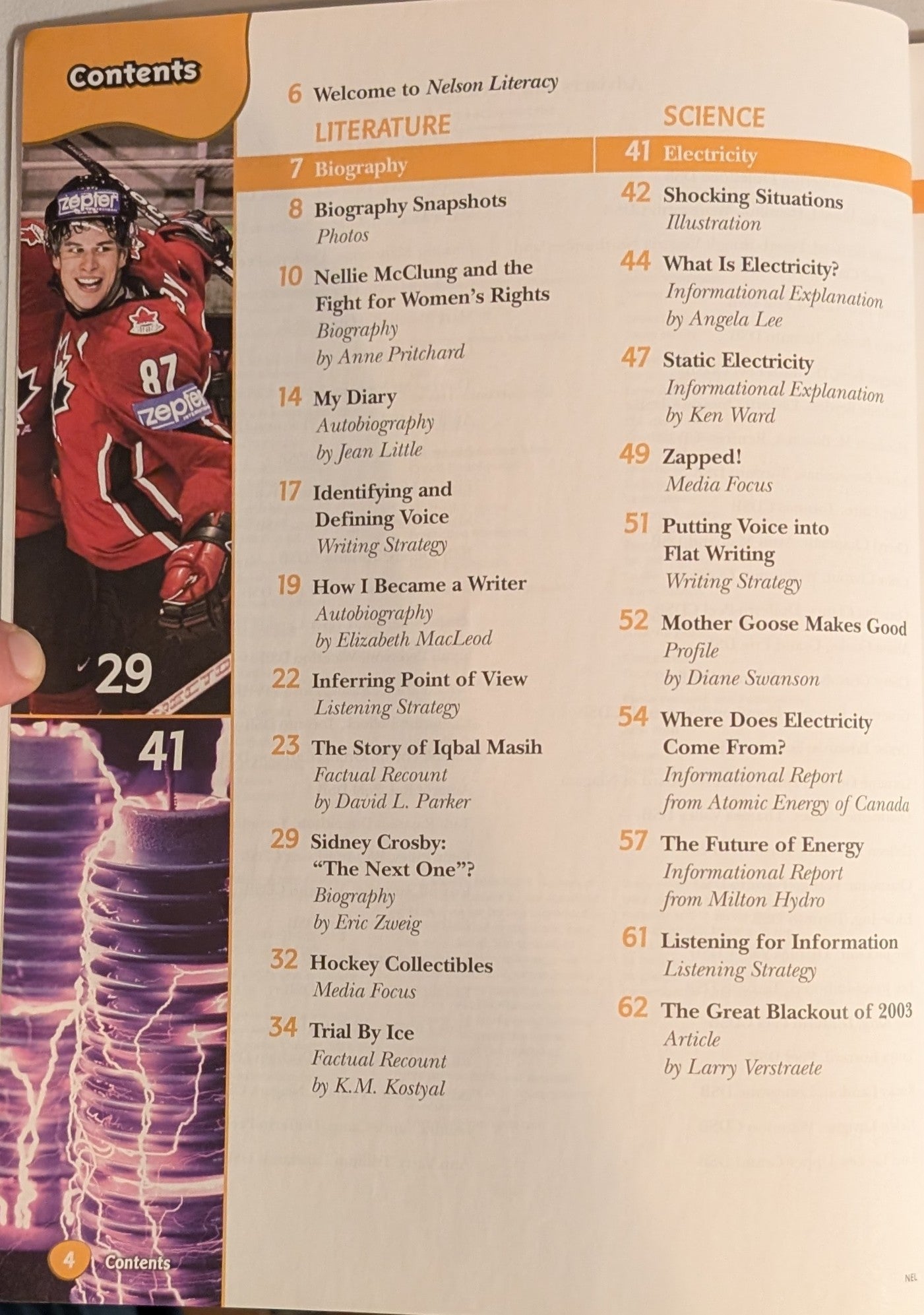 Nelson Literacy: Exploring Canada Through Biography, Science & Social Studies